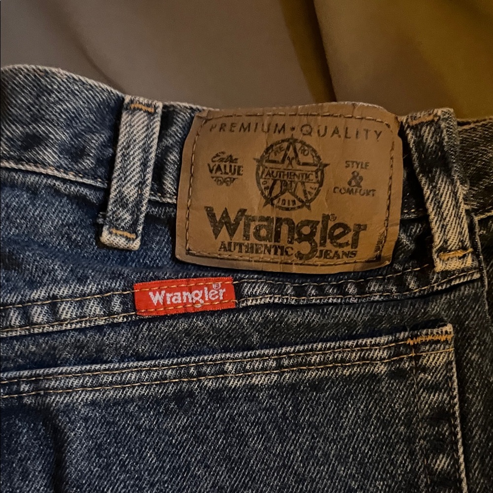 Wrangler Authentic Dark Blue Denim Jeans